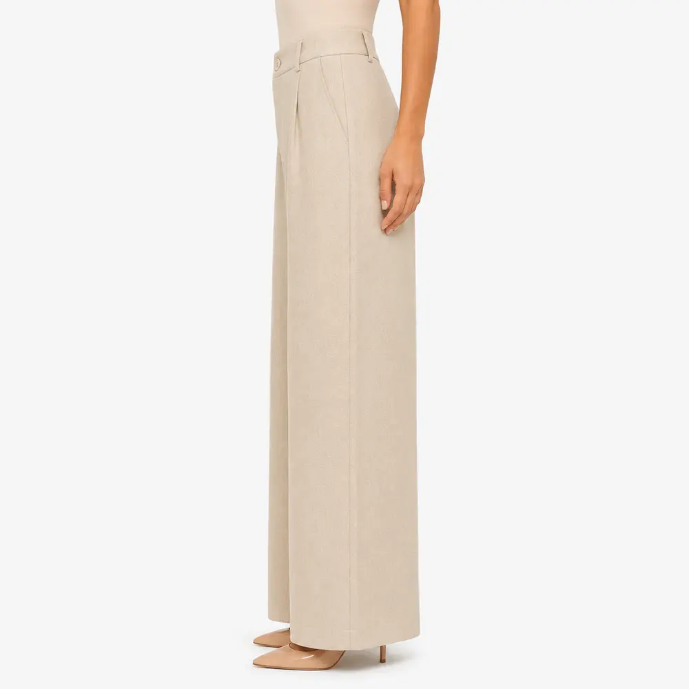 Calça Feminina Pantalona Linho .CL4401