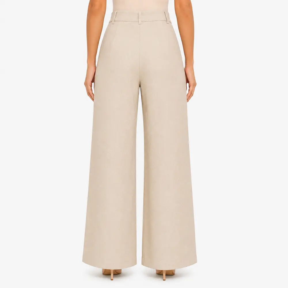 Calça Feminina Pantalona Linho .CL4401