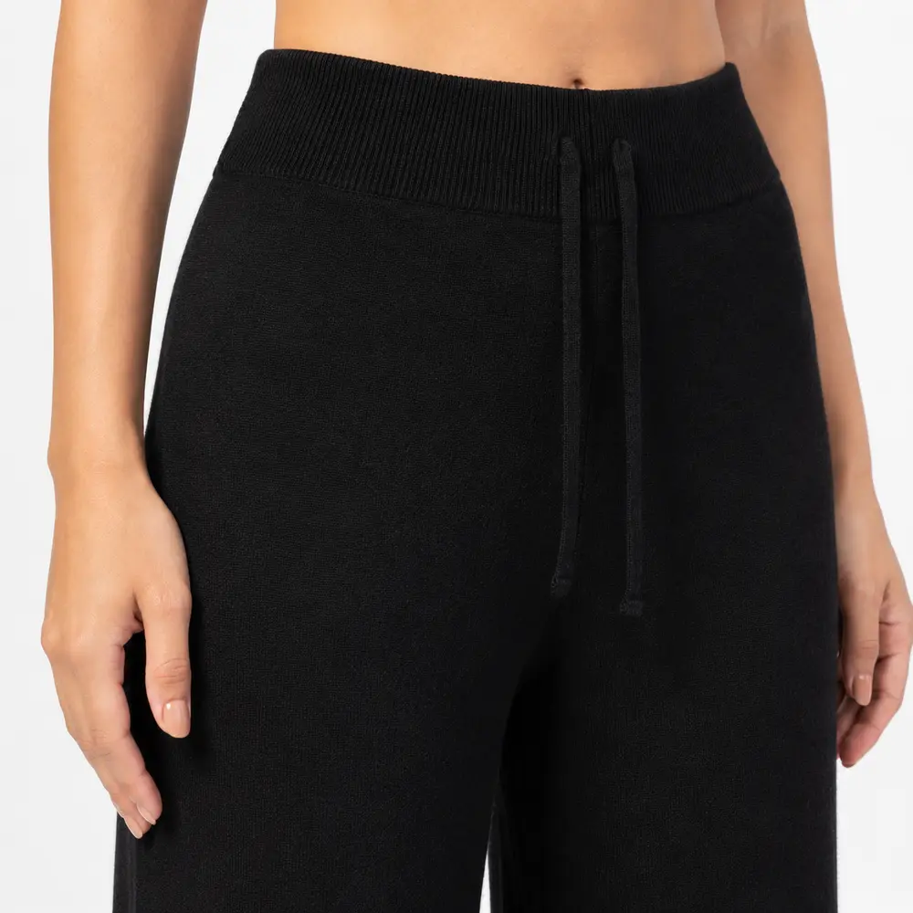 Calça Feminina Pantalona Tricô Mousse .S1537C