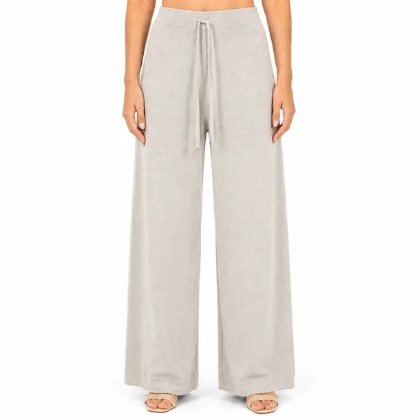 Calça Feminina Pantalona Tricô Mousse .S1537C Off