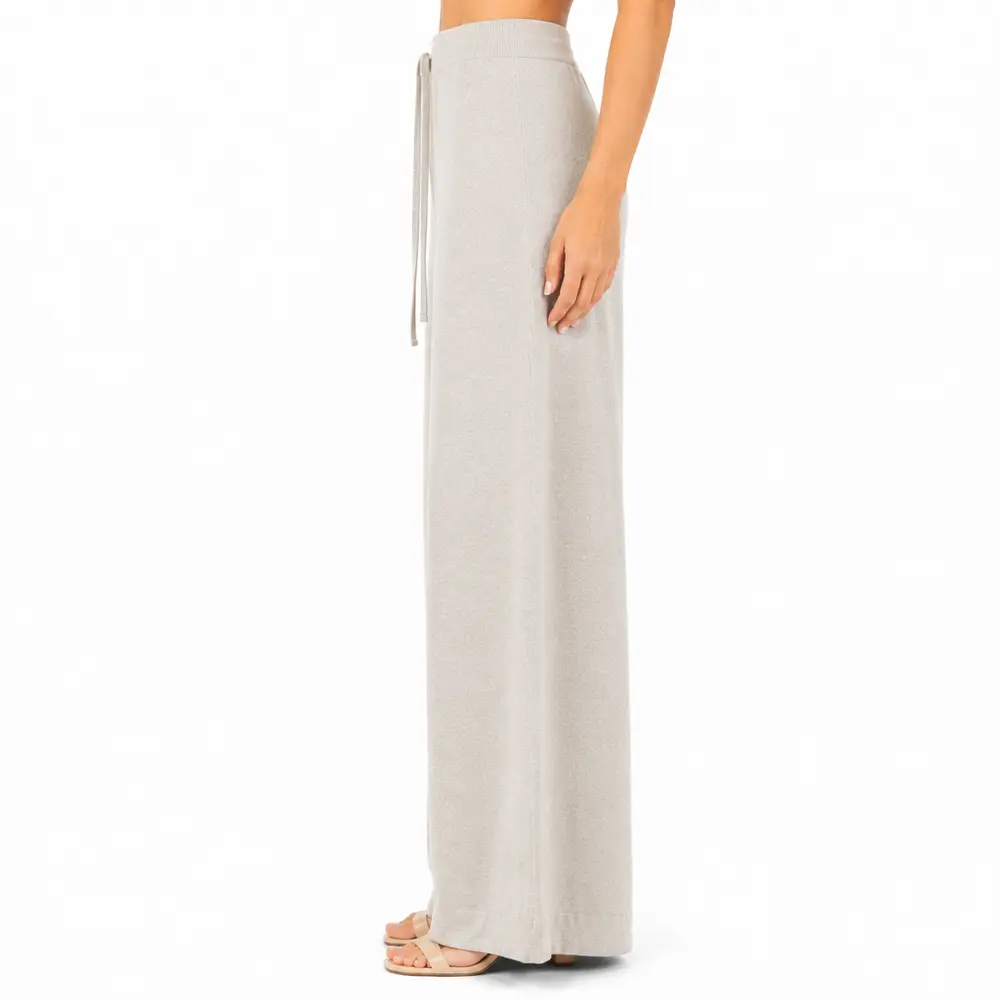 Calça Feminina Pantalona Tricô Mousse .S1537C