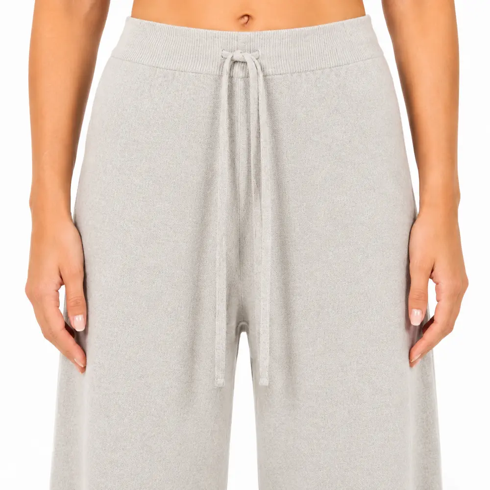 Calça Feminina Pantalona Tricô Mousse .S1537C