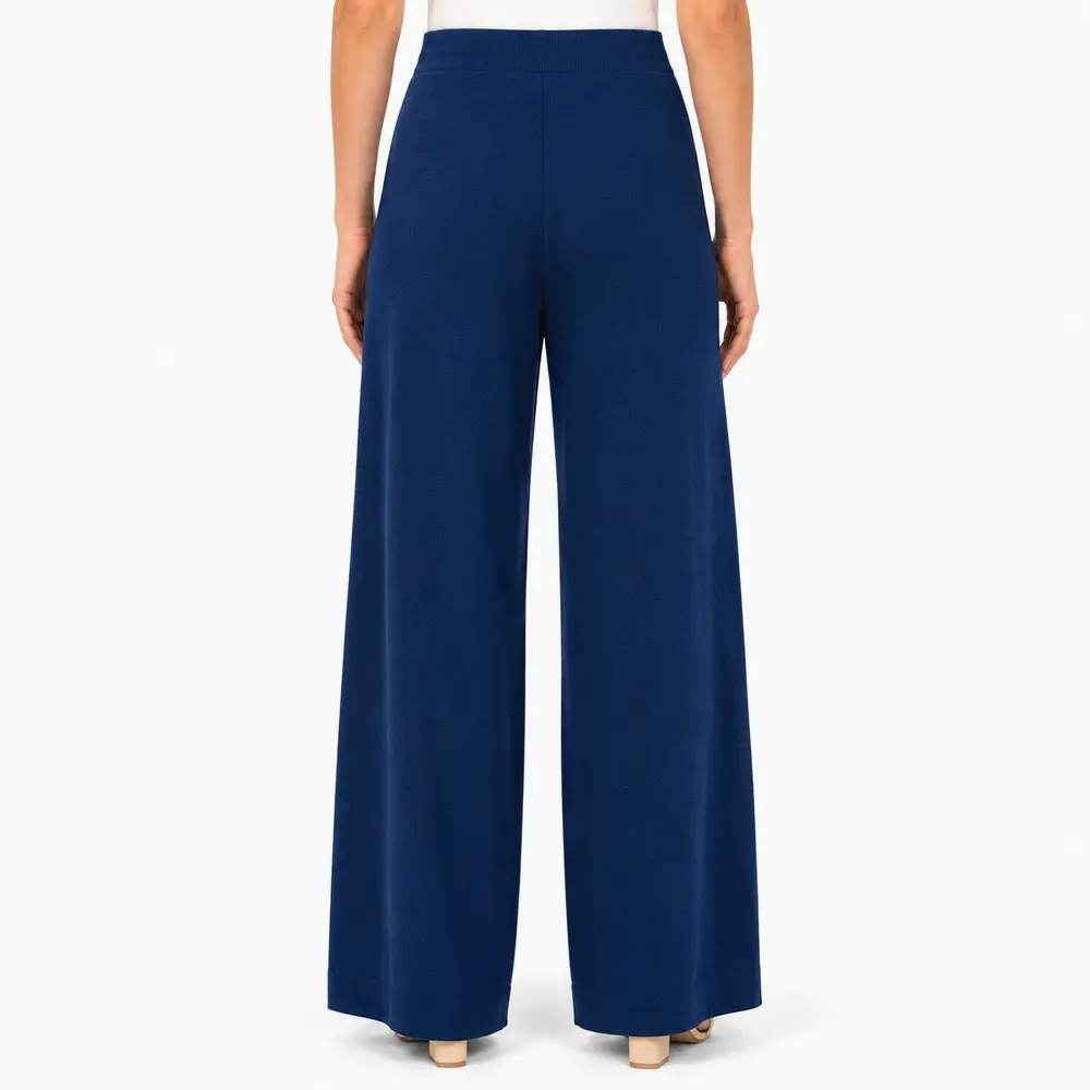 Calça Feminina Pantalona Tricô Mousse .S1537C