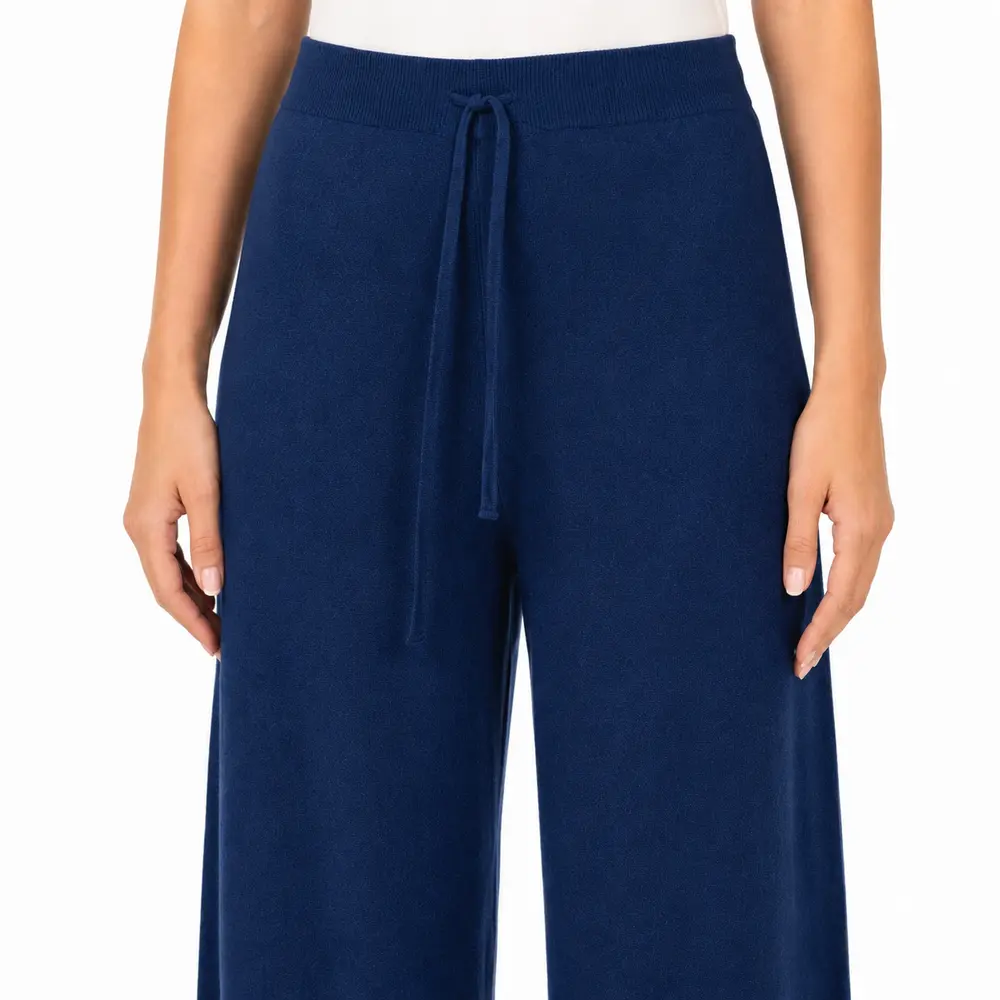 Calça Feminina Pantalona Tricô Mousse .S1537C