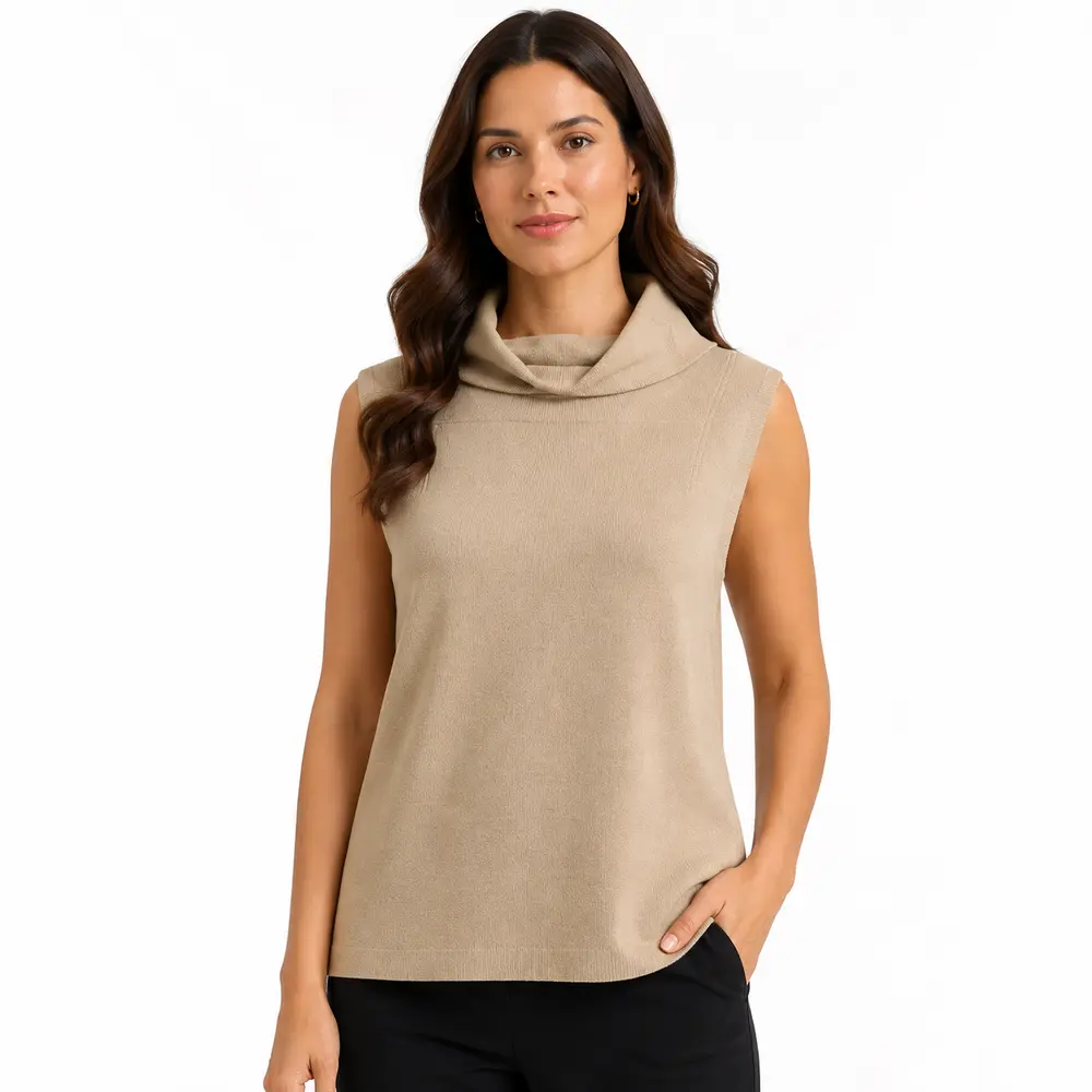 Regata Feminina Modal Gola Alta .S1116