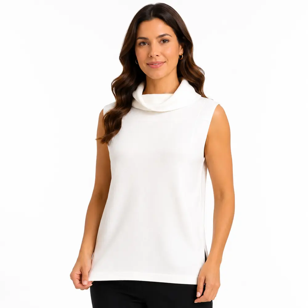 Regata Feminina Modal Gola Alta .S1116