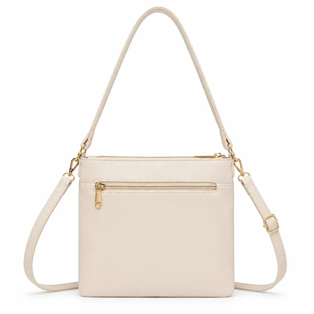 Bolsa Feminina Transversal Média com Divisórias .CRB-6341