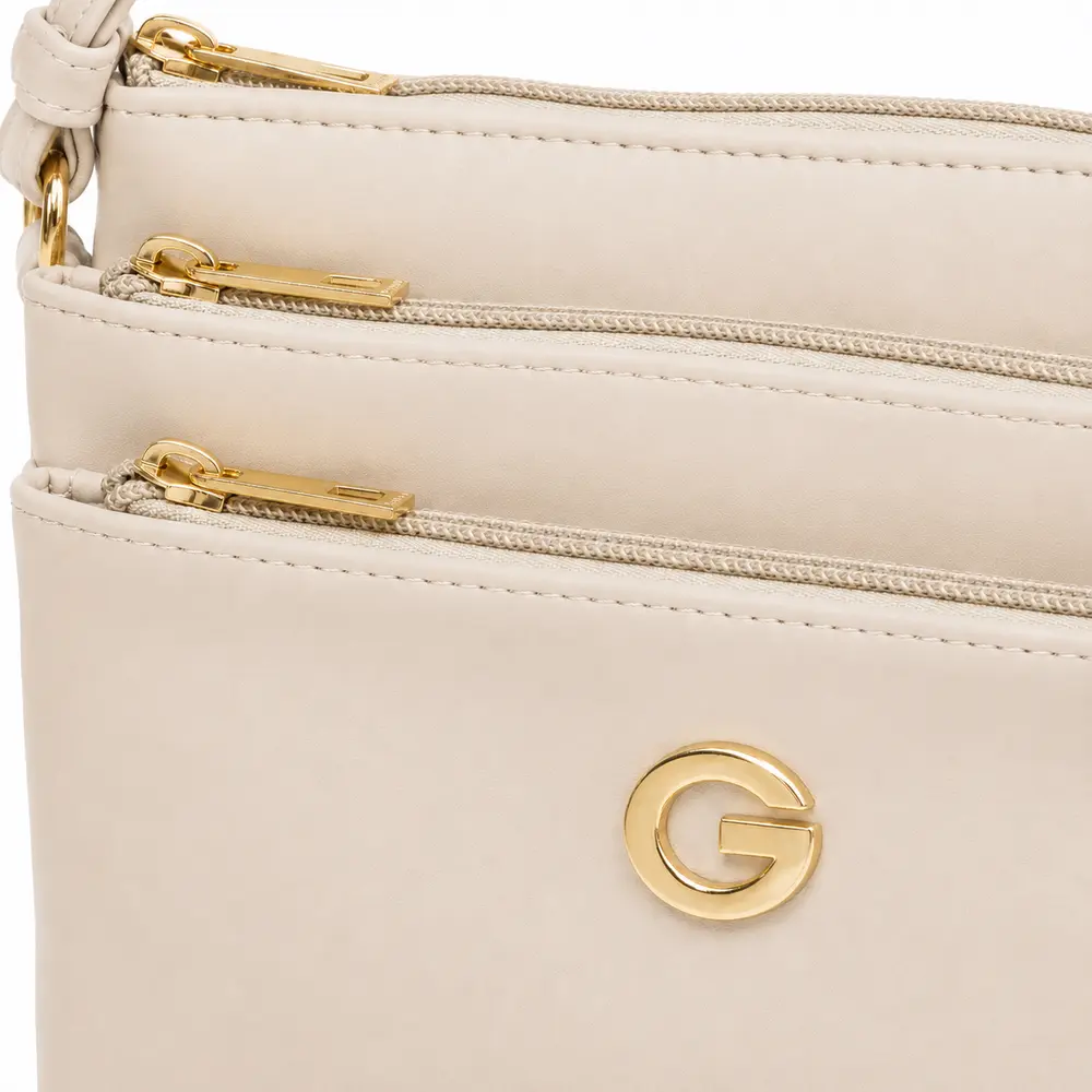 Bolsa Feminina Transversal Média com Divisórias .CRB-6341