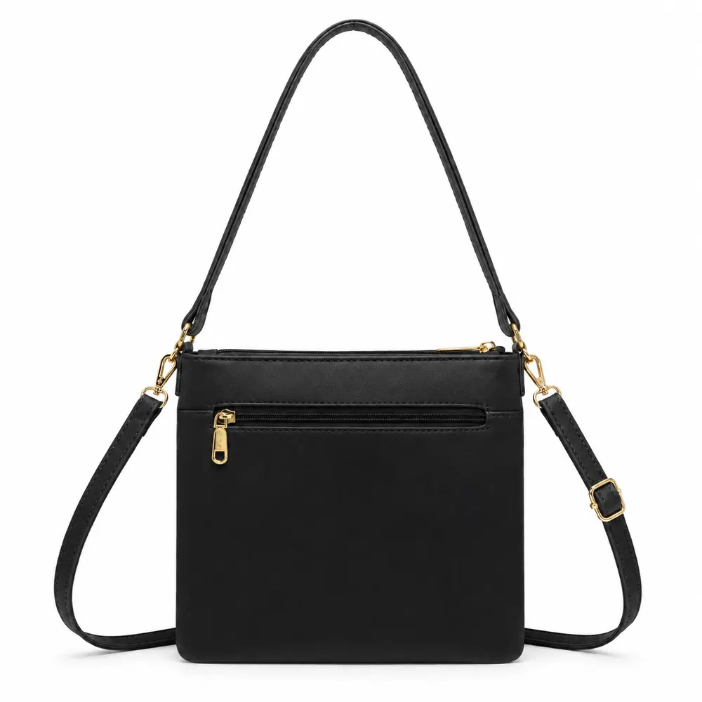 Bolsa Feminina Transversal Média com Divisórias .CRB-6341