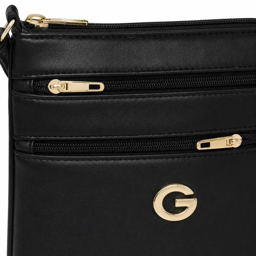Bolsa Feminina Transversal Média com Divisórias .CRB-6341