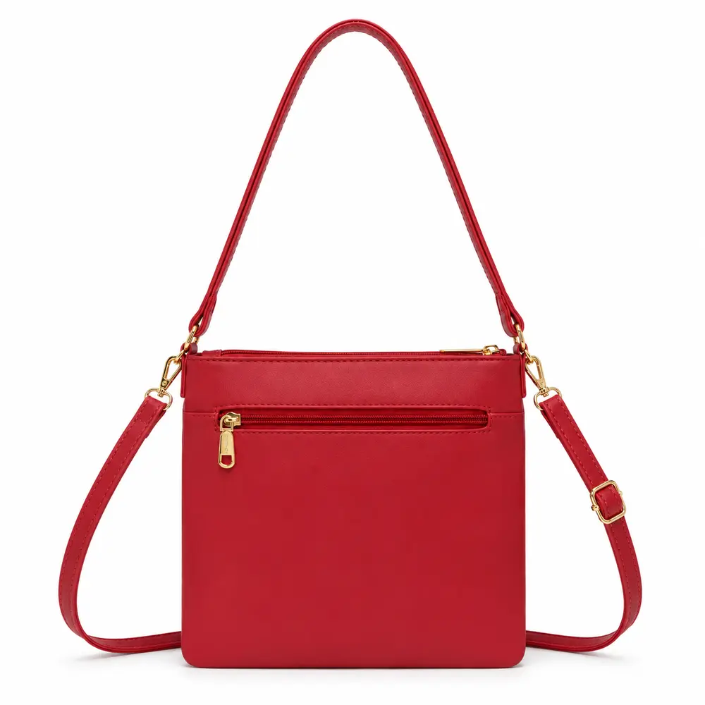 Bolsa Feminina Transversal Média com Divisórias .CRB-6341