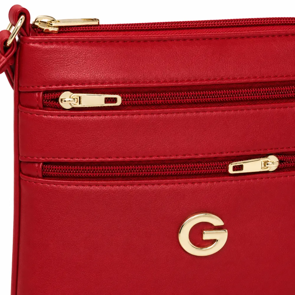 Bolsa Feminina Transversal Média com Divisórias .CRB-6341