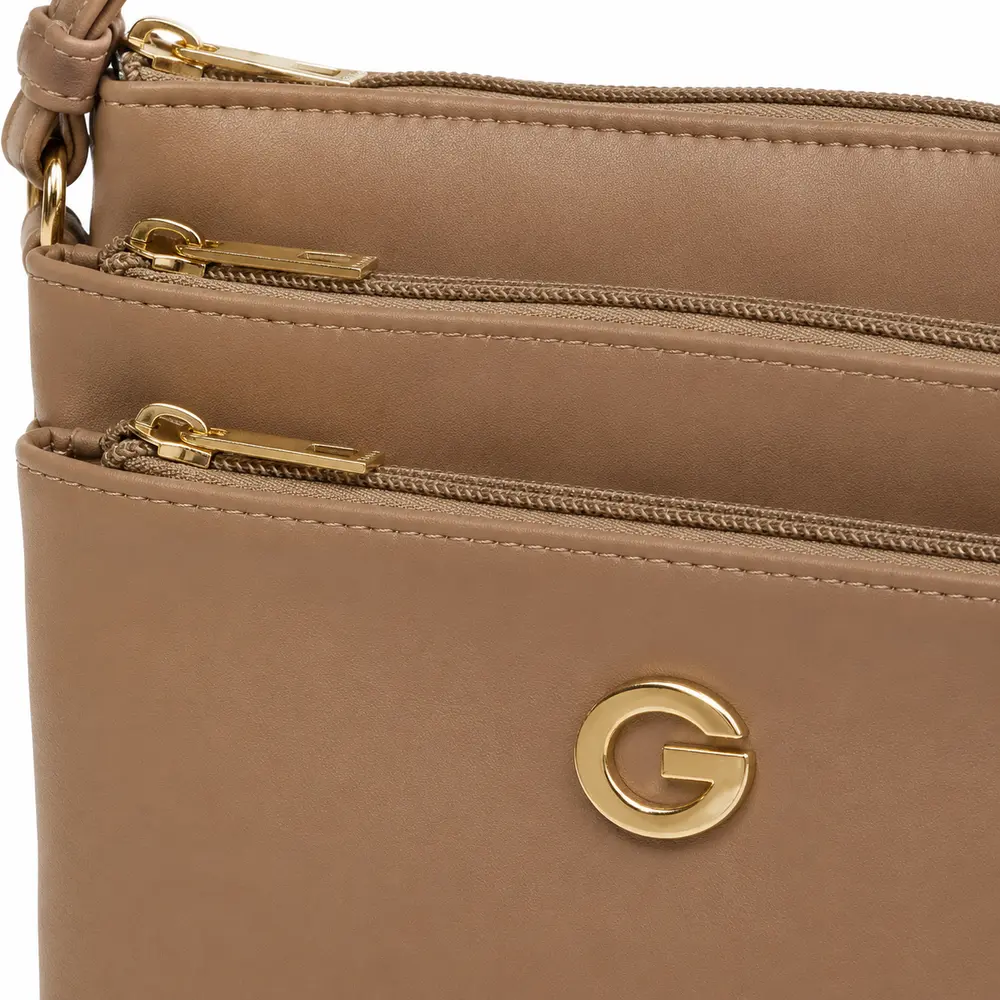 Bolsa Feminina Transversal Média com Divisórias .CRB-6341