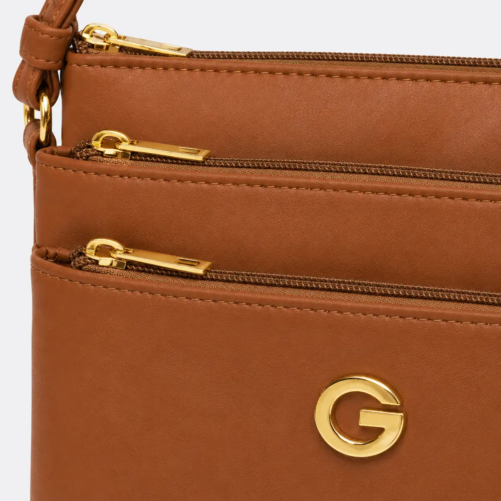 Bolsa Feminina Transversal Média com Divisórias .CRB-6341