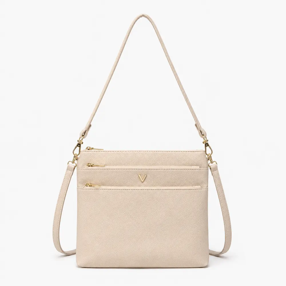 Bolsa Feminina Transversal Média com Divisórias .CRB-6344