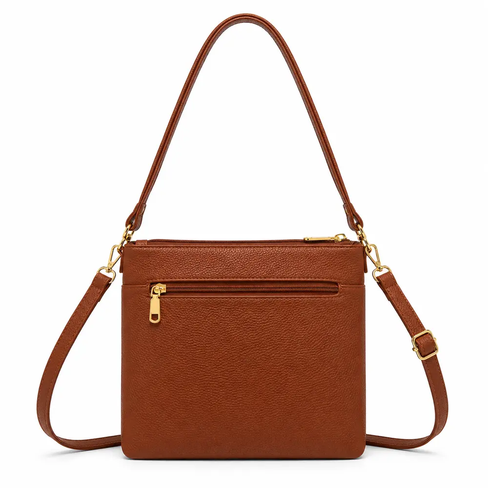 Bolsa Feminina Transversal Média com Divisórias .CRB-6344