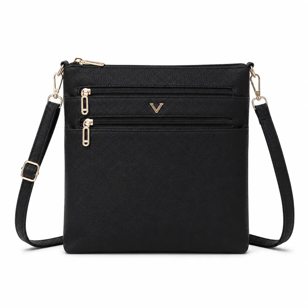 Bolsa Feminina Transversal Média com Divisórias .CRB-6344
