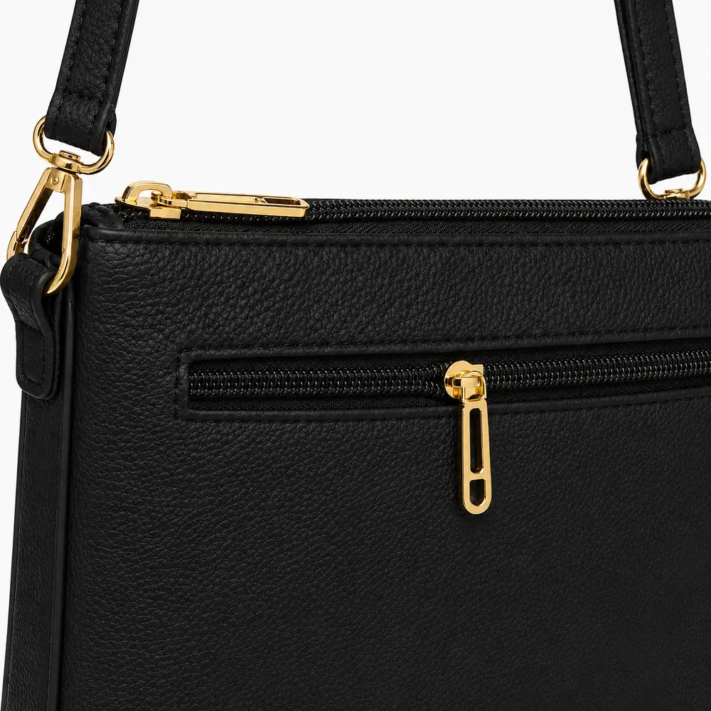 Bolsa Feminina Transversal Média com Divisórias .CRB-6342