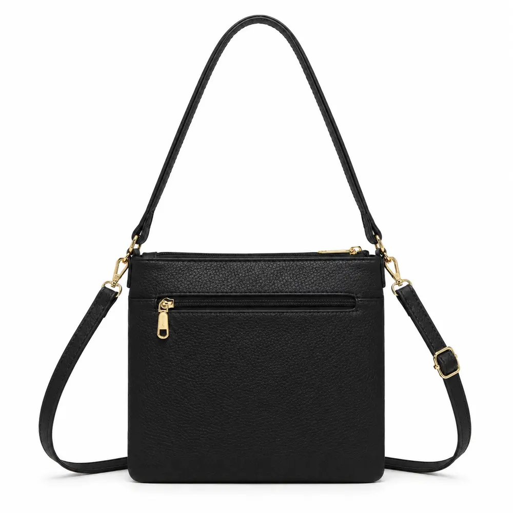 Bolsa Feminina Transversal Média com Divisórias .CRB-6342