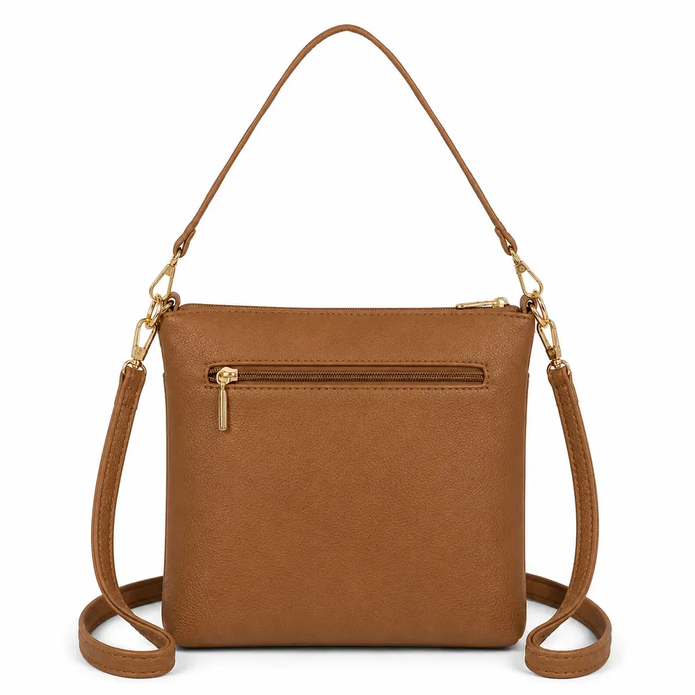 Bolsa Feminina Transversal Média com Divisórias .CRB-6342
