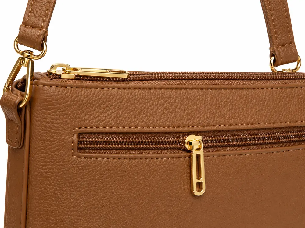Bolsa Feminina Transversal Média com Divisórias .CRB-6342