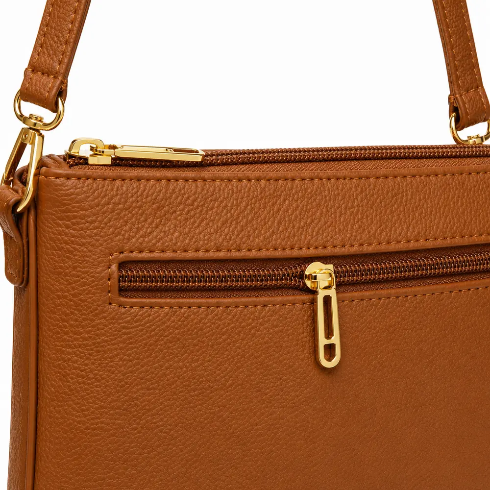 Bolsa Feminina Transversal Média com Divisórias .CRB-6342
