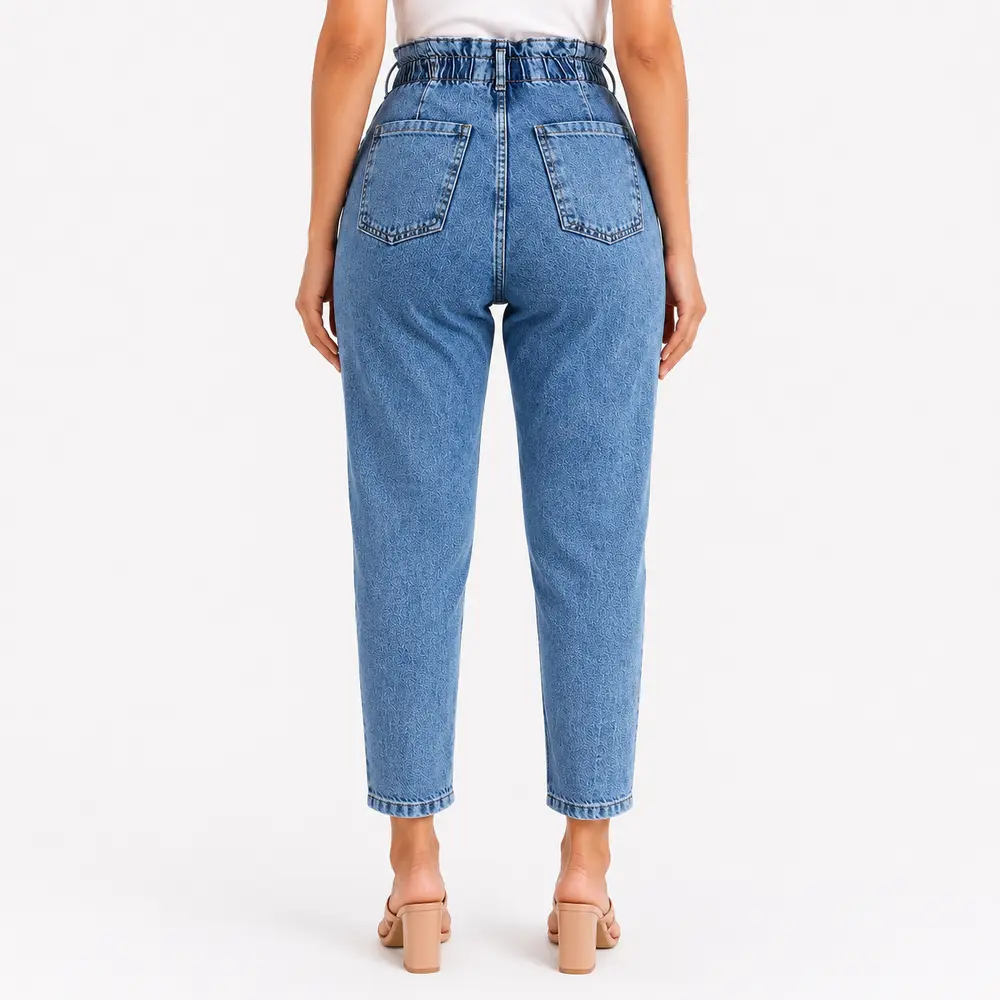 Calça Jeans Feminina Mom Clochard .4106