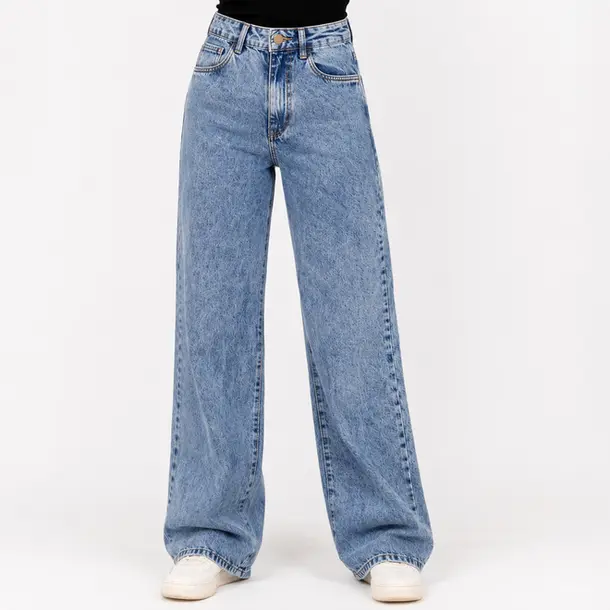 Calça Jeans Feminina Wide Leg .4073 Lav Media