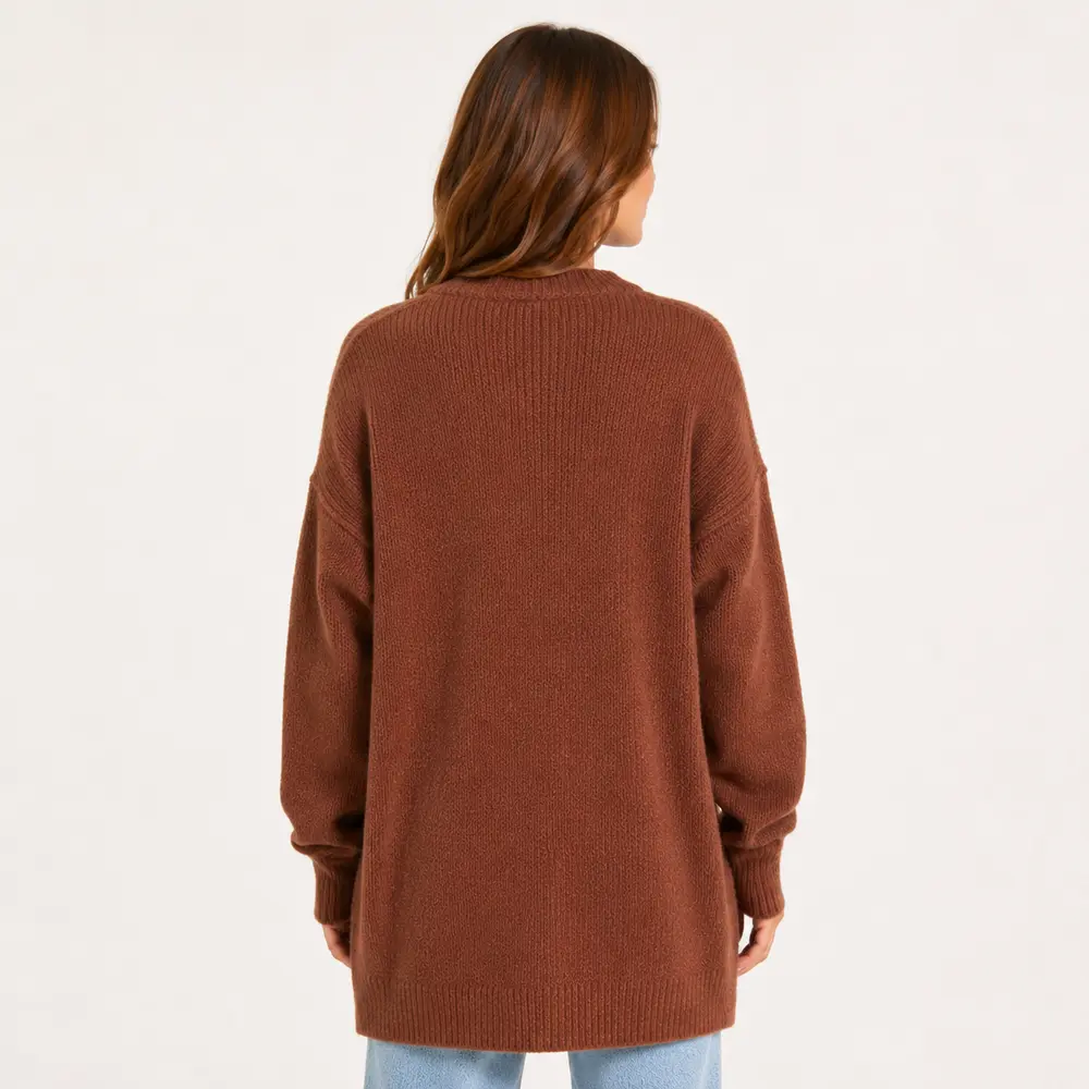 Cardigan Feminino Trico Modal Com Bolsos .5824MDL