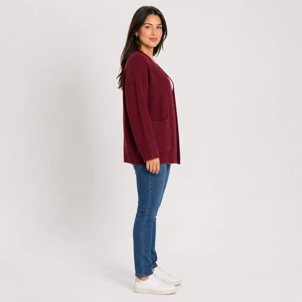 Cardigan Feminino Trico Modal Com Bolsos .5824MDL