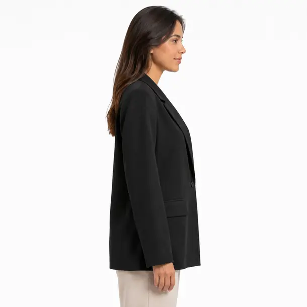 Blazer Feminino Alfaiataria Clássico .A52166 Preto