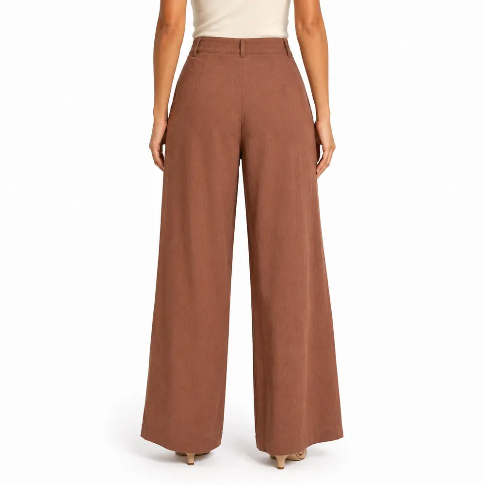 Calça Feminina Pantalona Alfaiataria .A52166C