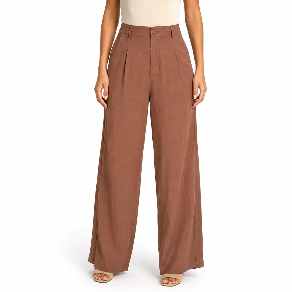 Calça Feminina Pantalona Alfaiataria .A52166C