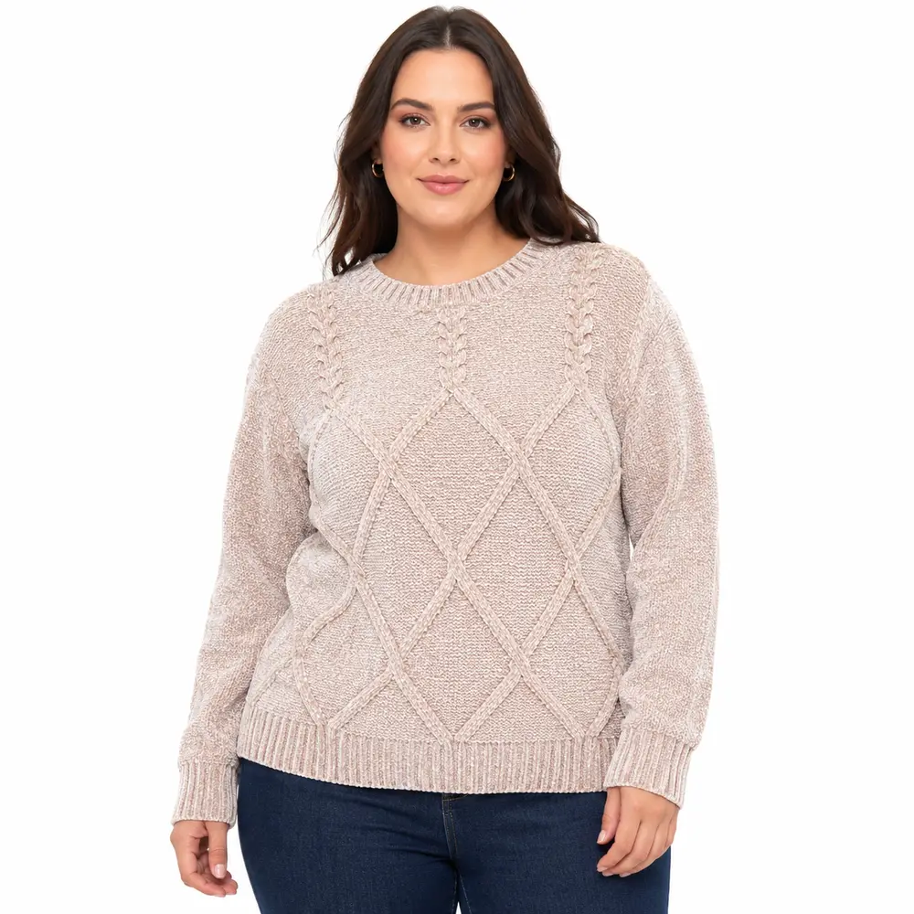 Suéter Feminino Manga Longa Mousse .CJD13
