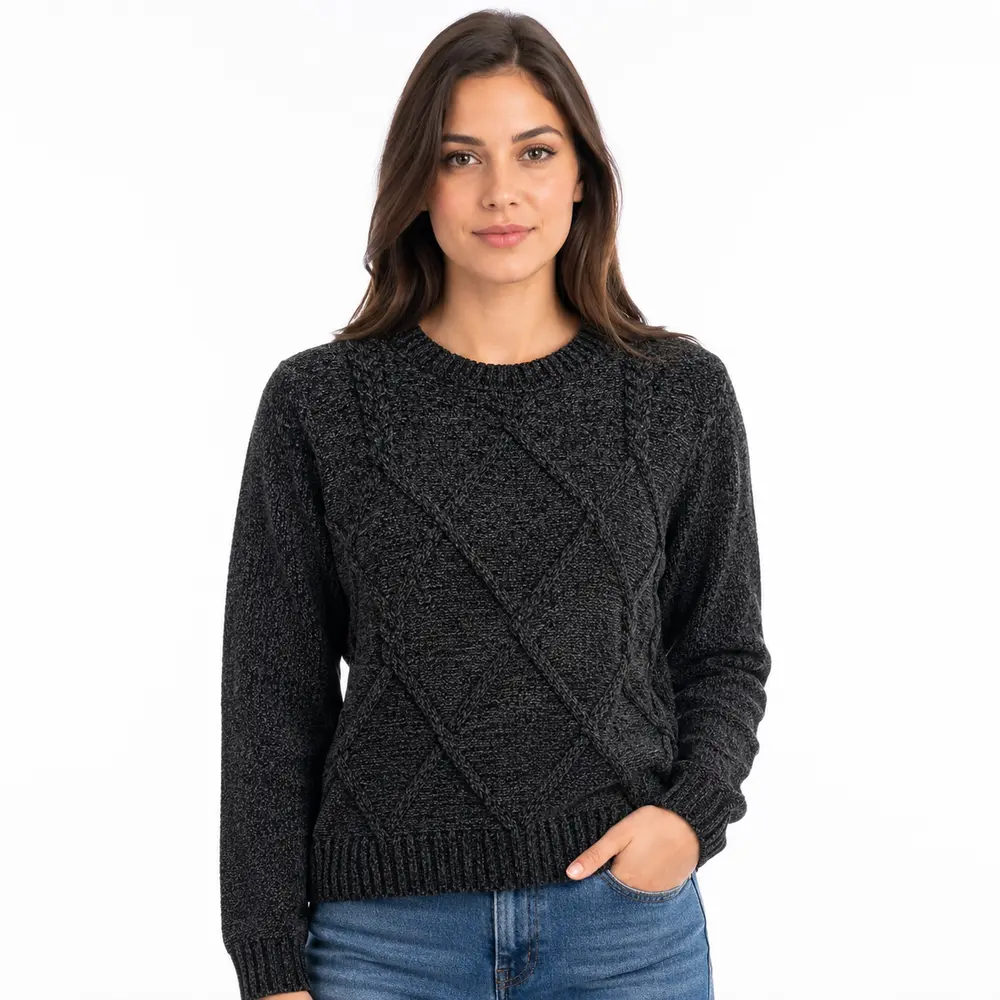 Suéter Feminino Manga Longa Mousse .CJD13