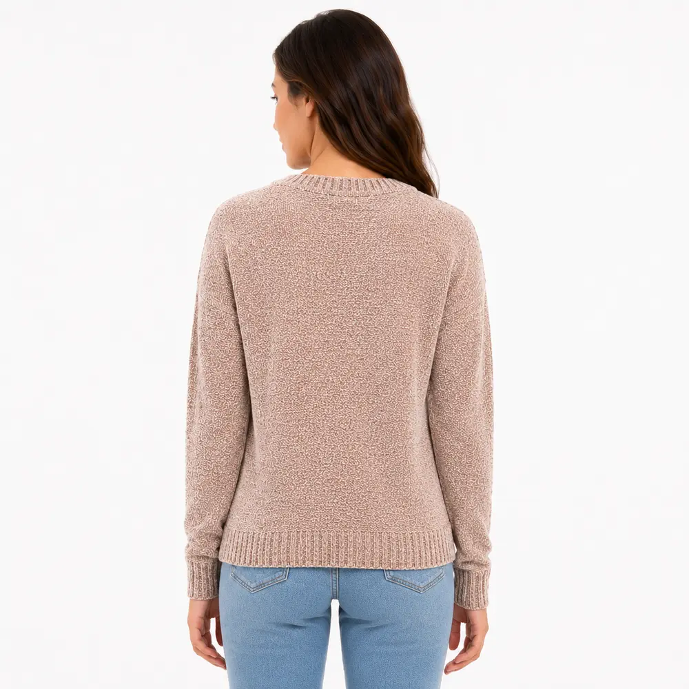 Suéter Feminino Manga Longa Mousse .CJD13