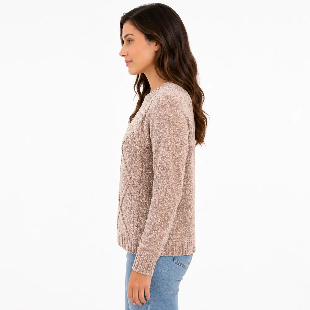 Suéter Feminino Manga Longa Mousse .CJD13