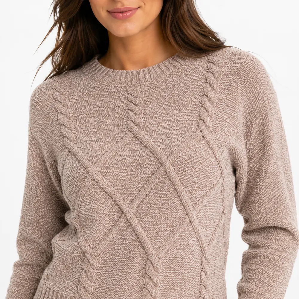 Suéter Feminino Manga Longa Mousse .CJD13