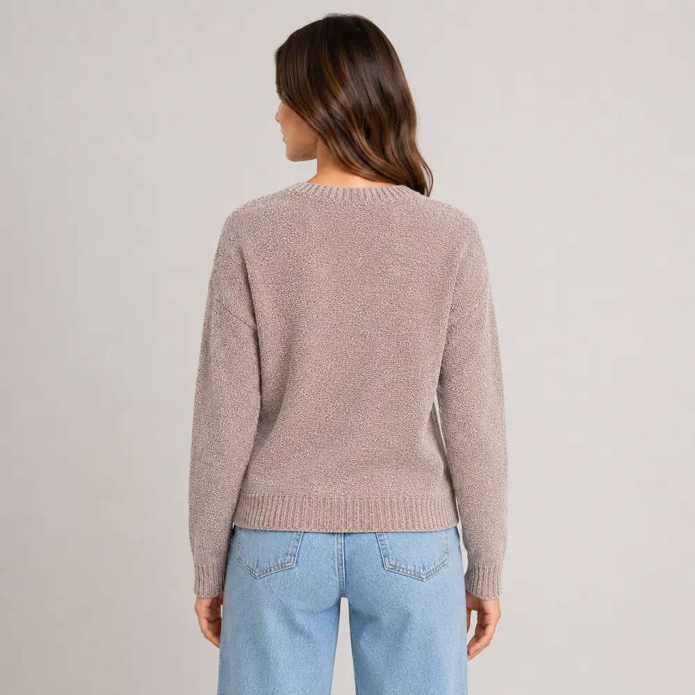Suéter Feminino Manga Longa Mousse .CJD13