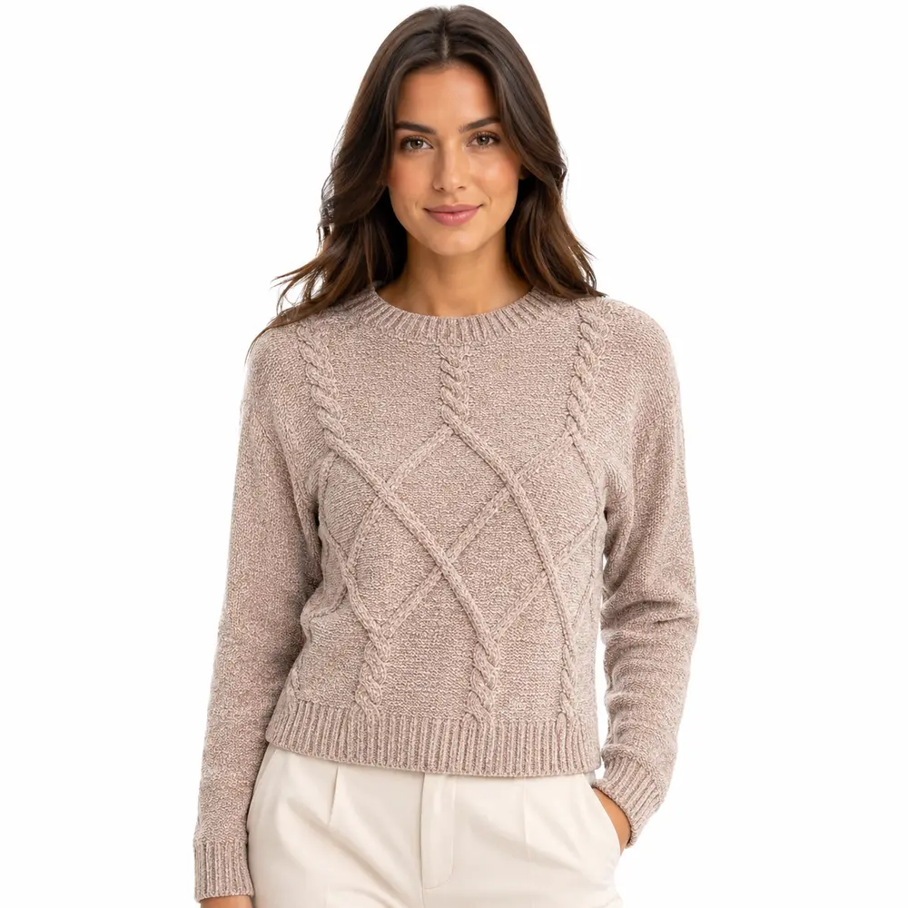 Suéter Feminino Manga Longa Mousse .CJD13