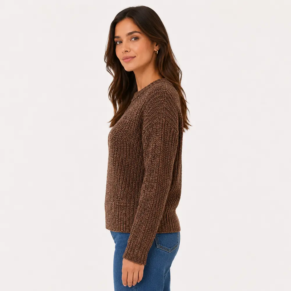 Suéter Feminino Manga Longa Mousse .CJD17