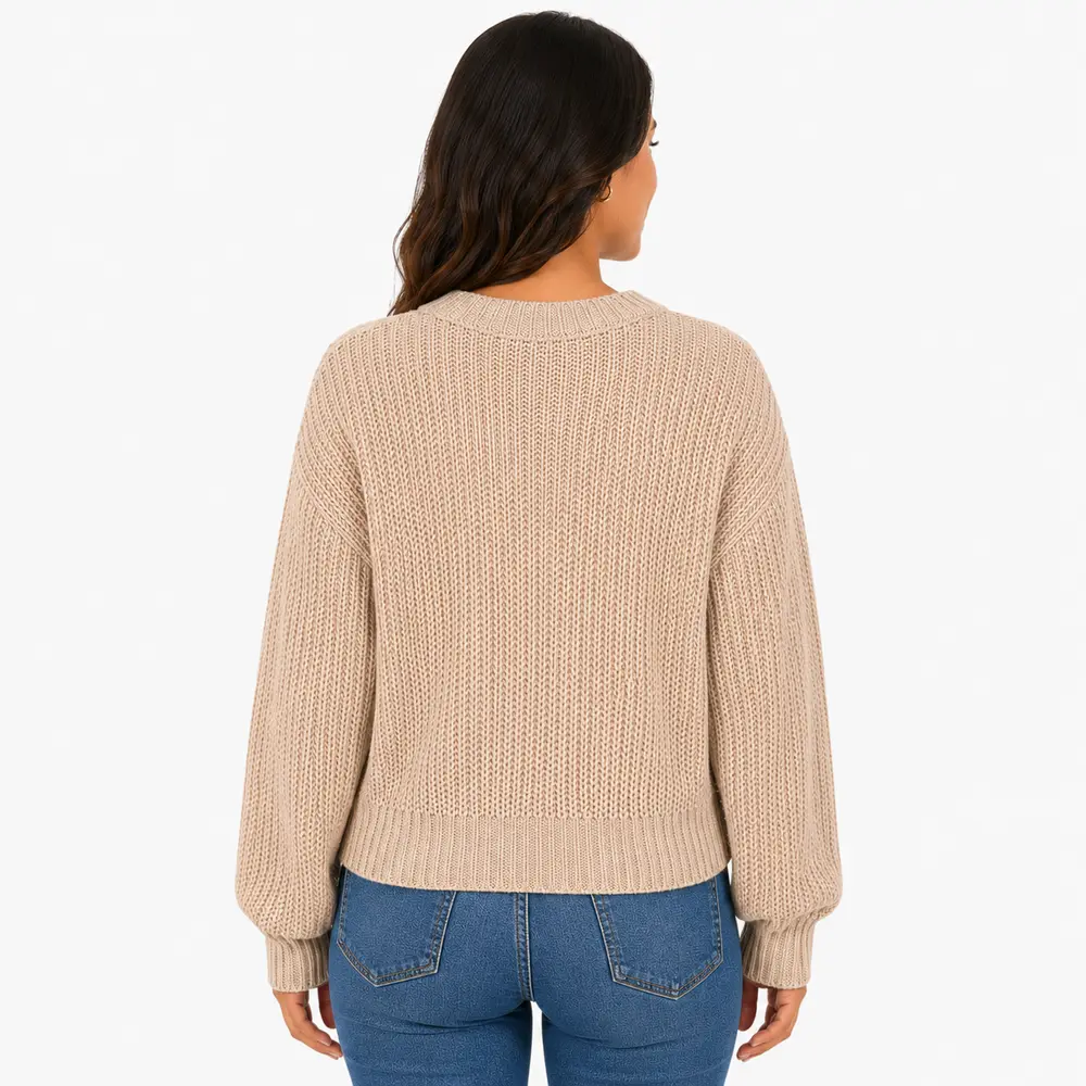 Suéter Feminino Manga Longa Mousse .CJD17