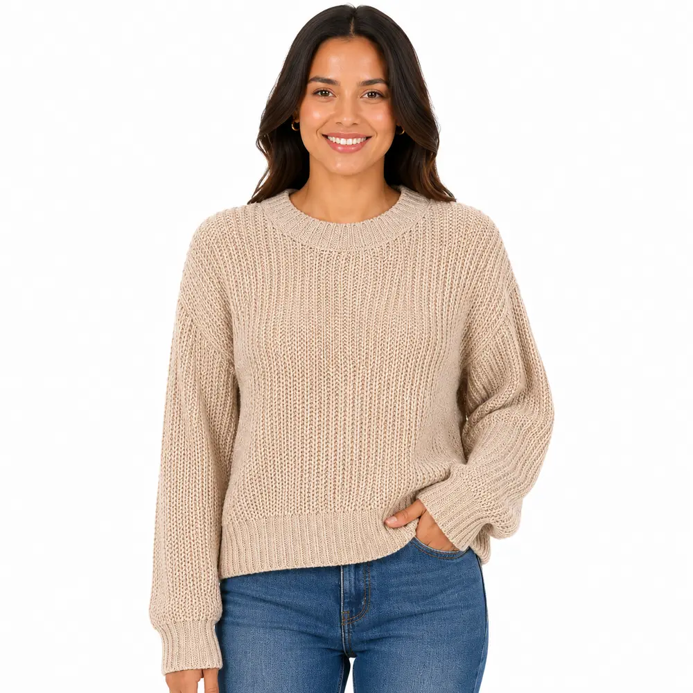 Suéter Feminino Manga Longa Mousse .CJD17