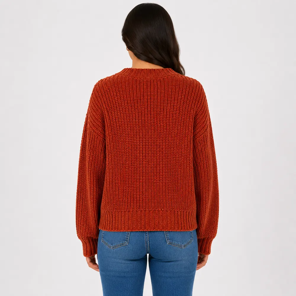 Suéter Feminino Manga Longa Mousse .CJD17