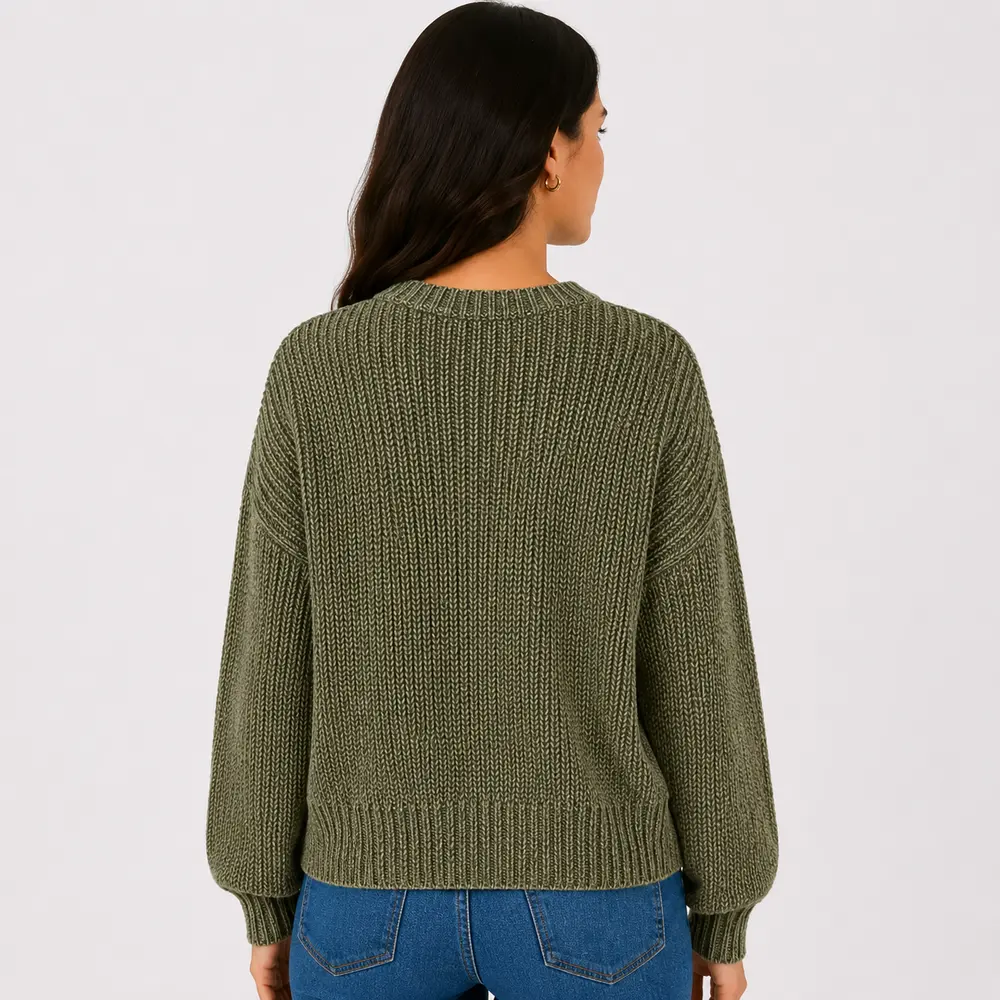 Suéter Feminino Manga Longa Mousse .CJD17