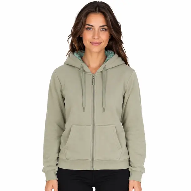 Jaqueta Feminina Moletom com Capuz .1002251B Verde