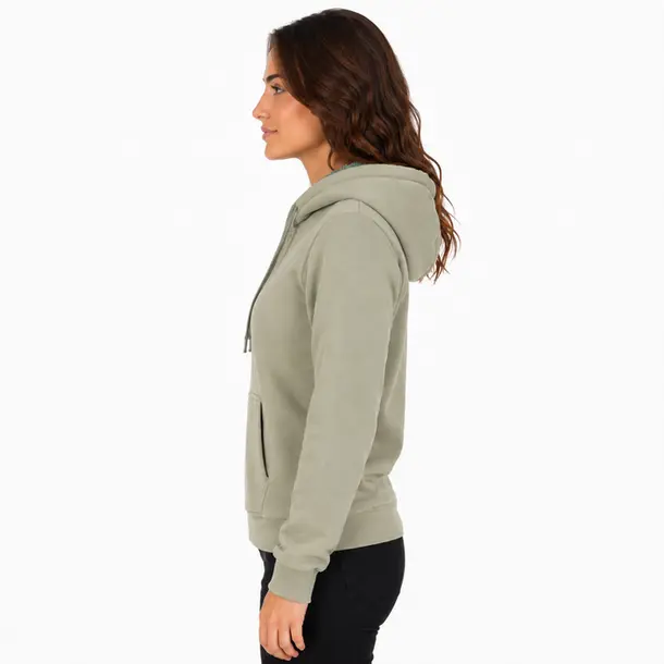 Jaqueta Feminina Moletom com Capuz .1002251B Verde