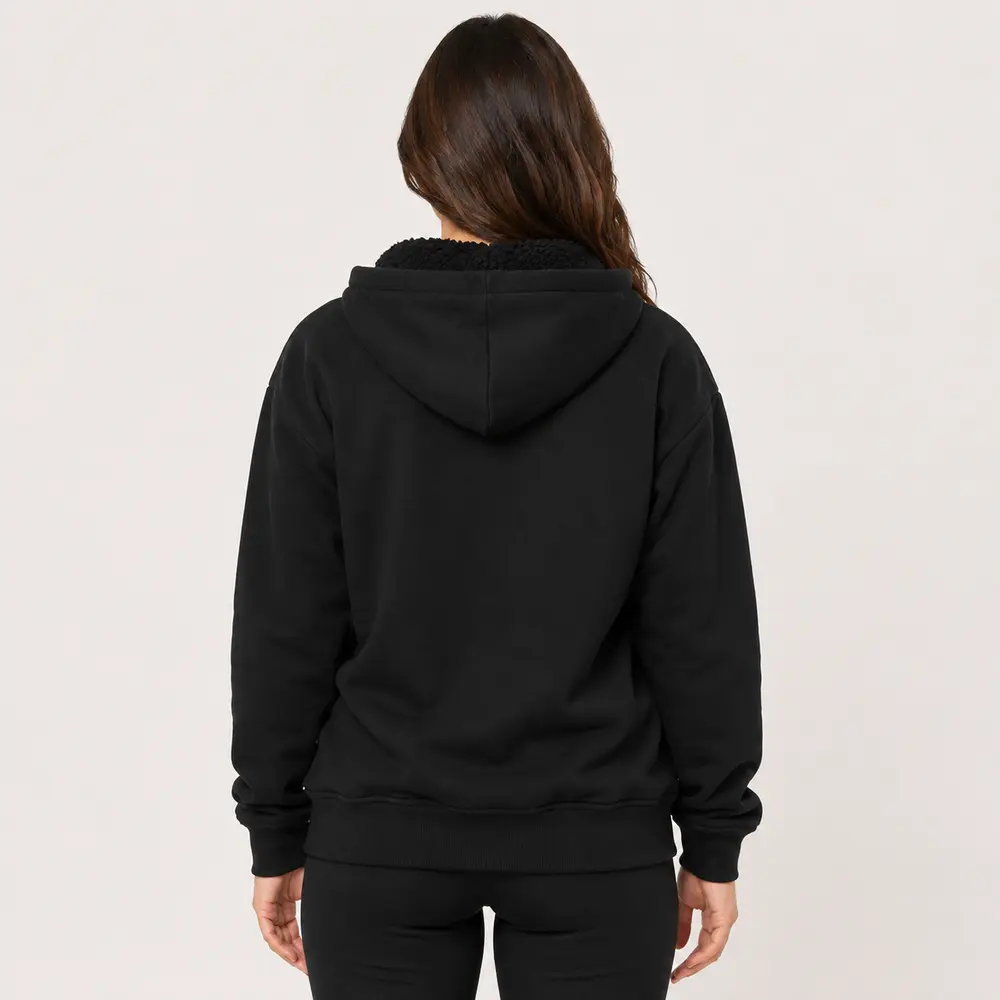 Jaqueta Feminina Moletom com Capuz .1002251B