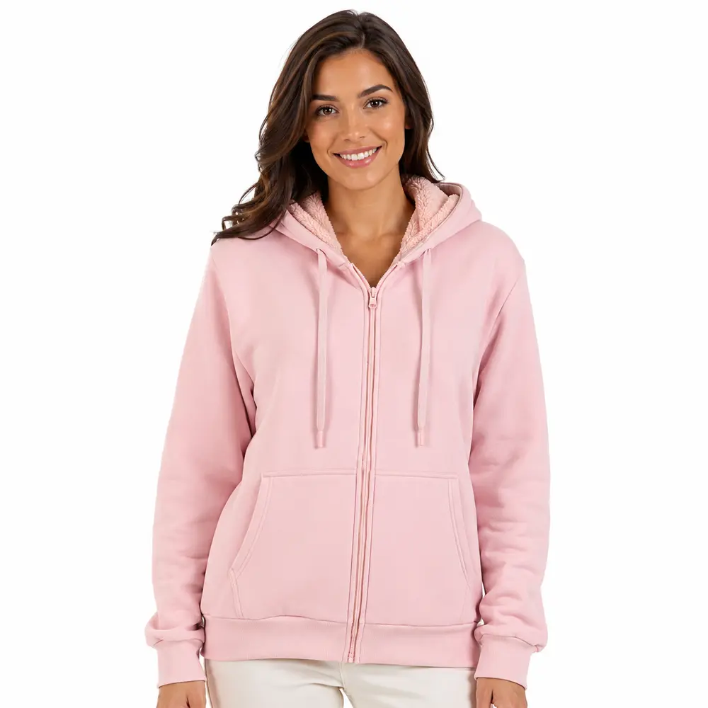 Jaqueta Feminina Moletom com Capuz .1002251B