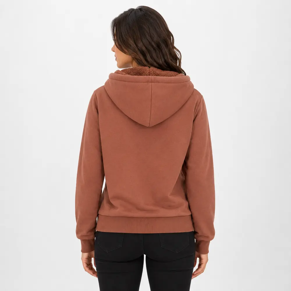 Jaqueta Feminina Moletom com Capuz .1002251B